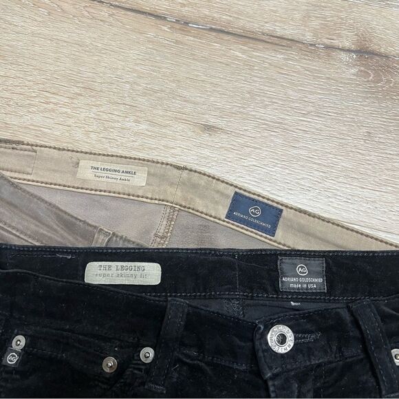 Lot Of 2 AG Adriano Goldschmied Jean 26 & 27 The Legging Ankle Super Skinny READ - Picture 2 of 8